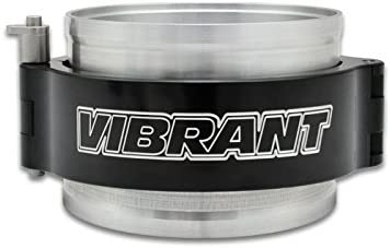 Vibrant Power 12518 HD Clamp, Full Assembly, includes HD Clamp, Aluminum Weld Ferrules, Union Sleeve, and Locking Pin, for 4.00 in. OD Tubing, Black Anodized, kit