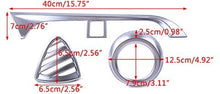 LETAOSK 5pcs Front Upper Middle Side AC Air Vent Outlet Cover Trim Frame Fit for Nissan Kicks 2016-2019