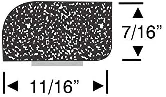 Steele Rubber Products - RV Peel N Stick Rectangular Rounded Edge 11/16