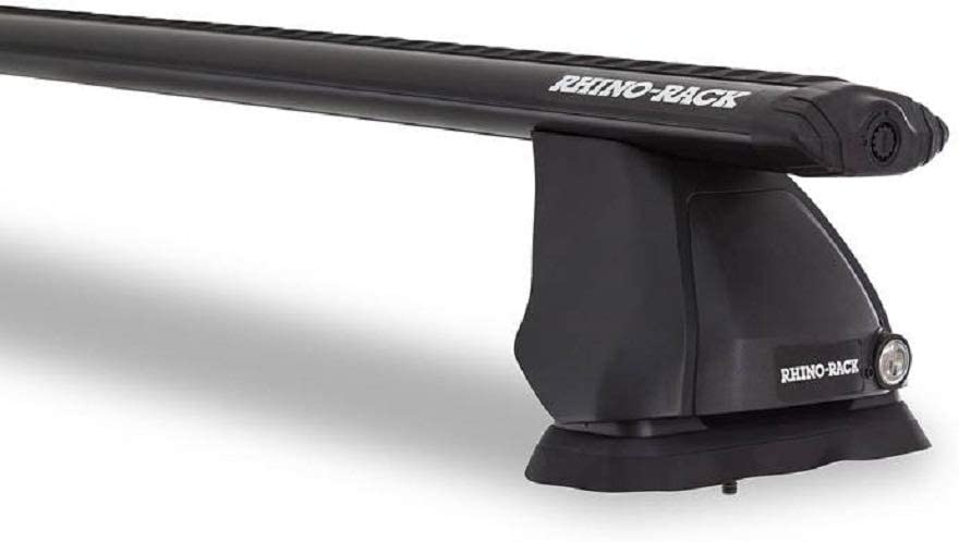 Rhino Rack 2012-2016 Compatible with Scion FR-S 2dr Coupe 13-19 Compatible with Subaru BRZ 2dr Coupe Bare Roof 17-19 Compatible with Toyota 86 2dr Coupe Vortex 2500 Ditch Mount Black 2 Bar Roof Rack