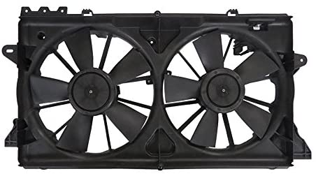 Rareelectrical NEW DUAL RADIATOR & CONDENSER FAN COMPATIBLE WITH FORD F-150 2011 2012 2013 AL3Z8C607A AL3Z8C607B FO3115213 BL3Z8C607A AL3Z-8C607-B