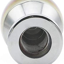 YILE 5 Speed Gear Stick Shifting Knob, Chrome Finish Aluminum Alloy MT Car Shifter Handle Fit Most Automatic Manual Vehicles (Regular Style)