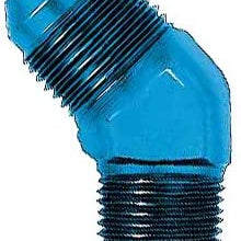 NEW SOUTHWEST SPEED 45 DEGREE ANODIZED ALUMINUM ADAPTER FITTING, 3/4" NPT MALE TO -12 AN MALE