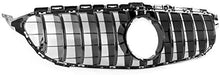 ZMAUTOPARTS GT-R Style Front Upper Hood Grille Gloss Black Compatible with 2015-2018 Mercedes-Benz C-Class W205