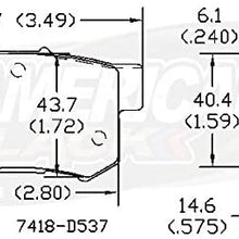 American Black ABD537M Professional Semi-Metallic Rear Disc Brake Pads Set Compatible With Acura TSX/CL/ILX/Integra Type R/RSX & Others - OE Premium Quality - Perfect fit, QUIET & DUST FREE