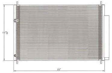 New AC Condenser For 2009-2019 Toyota Corolla, 2011-2016 Scion Tc And 2008-2015 Scion Xb 1.8/2.4ltr L4 Engine Japan Built Corolla TO3030312