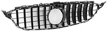 ZMAUTOPARTS GT-R Style Front Upper Hood Grille Gloss Black Compatible with 2015-2018 Mercedes-Benz C-Class W205