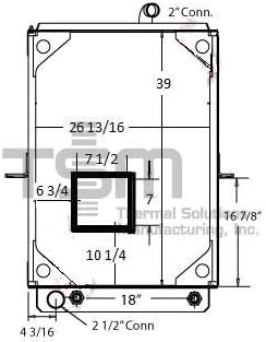FleetCooling All Metal Radiator for MACK 99-07 MACK MR