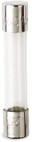 BUSSMANN BY EATON BK/AGC-3-R FUSE, CARTRIDGE, 3A, 6.3X32MM, FAST ACTING (100 pieces)