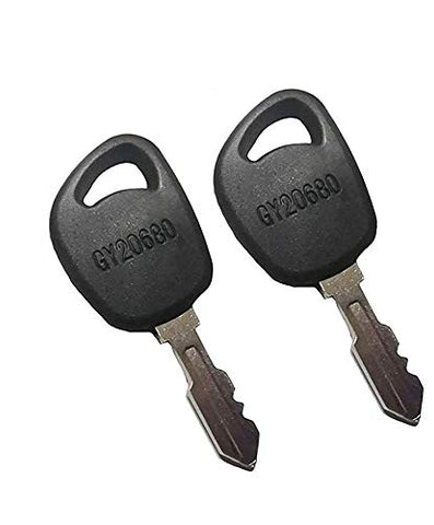zt truck parts 2X Ignition Keys GY20680 Fit for John Deere 100 LA LT SST X Series 1026R LA125 LA130 LA135 LT150 LT155 D110 L100 L110 L108 L111 L118 L120 L130