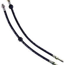 Rumors New 2X Front Brake Hose Brake Hose Fit for BMW 3 3ER E46 316 318 320 323 325 330 Z4 Accessories Durable Practical L0507 (Color : BK)