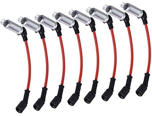 WFLNHB 10.2mm Spark Plug Ignition Wire Wires M8-48322 7831 48322 Fit for GMC Savana Sierra Yukon XL Chevrolet Silverado Suburban Express Buick Lacrosse Hummer 1500 2500 3500