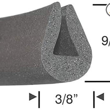 RV Compartment Door Seal - Glue on Edge Trim - 15 foot strip - Steele Rubber Products - 83-0121-245