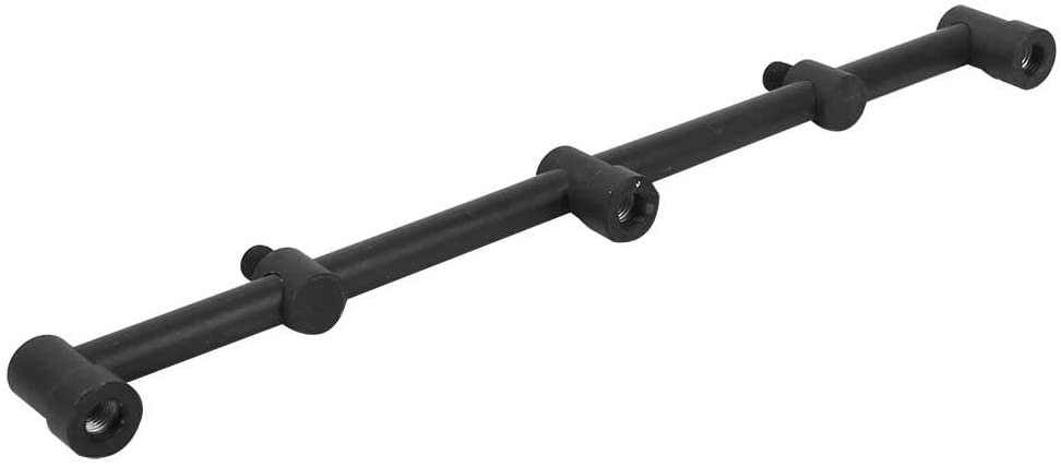 SALUTUYA Fishing Sea Bream Bracket Black Color Aluminum Alloy Durable 12 Inch,Suitable for Most Fishing Rods