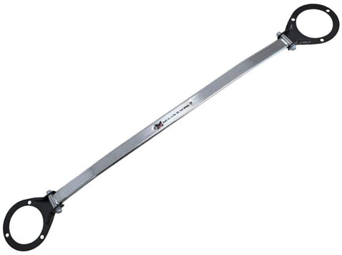 Megan Racing Front Upper Tower Brace Strut Bar (Steel/Aluminum Polish) Works with 1993-2002 Toyota Corolla