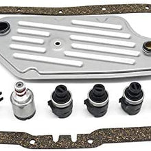 4R44E 4R55E 5R55E 5R44E 2WD Remanufactured Solenoid Kit Filter Set Shift TCC EPC A56420K1 Compatible with Ford