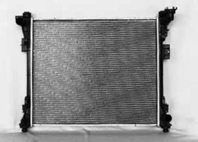 Rareelectrical NEW RADIATOR ASSEMBLY COMPATIBLE WITH DODGE 08 GRAND CARAVAN 3.3L 3.8L 4.0L 3301CC 3952CC 2678 4677755AE 3416 2678 REA41-13062A 2844