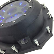HTTMT MT313-001A- Blue LED Chrome See through Engine Clutch Cover Compatible with Suzuki GSXR1300 Hayabusa 1999-2013 / Suzuki B-king 2008-2009