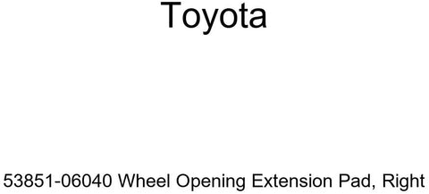 TOYOTA 53851-06040 Wheel Opening Extension Pad, Right