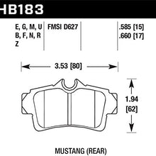 Hawk Performance HB183F.585 HPS Performance Ceramic Brake Pad
