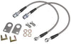 Speedway Motors Dot Braided Stainless Brake Hoses, Fits GM/Ford, 7/16-20 Rear