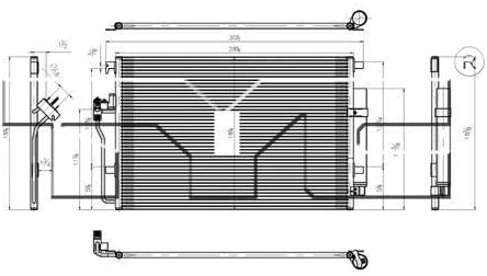 Go-Parts - for 2010 - 2015 Mercedes-Benz Sprinter 3500 A/C Condenser 906 500 00 54 MB3030161 Replacement 2011 2012 2013 2014