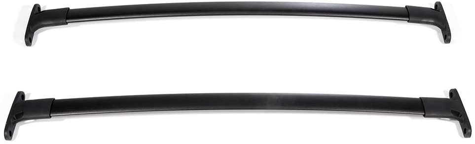 ANPART Roof Rack Crossbars fit for 2016-2019 for Ford Explorer Sport Utility 4-door Black Aluminum Rooftop Cargo Carrier