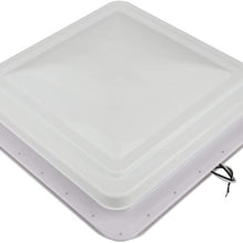 Liftstrut Roof Vent Cover fit for RV Trailer Camper Motorhome VK100M White RV-White-Pwr 14 x 14 Vent Lid kit 1 pac Easy Install Fresh Air Rain Vent Lid Ventilation