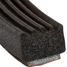 Steele Rubber Products - 7/16" x 5/16" Marine Peel N Stick Ribbed Narrow Seal - Sold and Priced per Foot - 70-3672-377