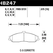 Hawk Performance HB247F.575 HPS High Performance Street Compound Brake Pad