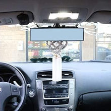 iJDMTOY Universal Fit JDM 300mm 12-Inch Wide Anti-Glare Blue Tint Flat Clip On Rear View Mirror for Car SUV Van Truck, etc