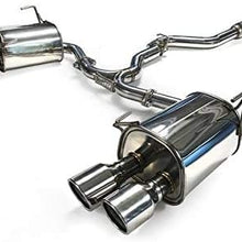 Invidia (HS15STIG3T) Q300 Rolled Titanium Quad Tip Cat-Back Exhaust System for Subaru WRX/STI