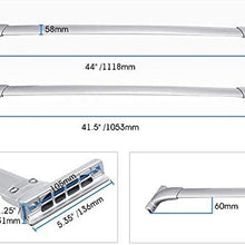 ROSY PIXEL Roof Rack Cross Bar for Nissan Pathfinder Cargo Carrier Crossbars (2013-2016 Nissan Pathfinder, Silver)