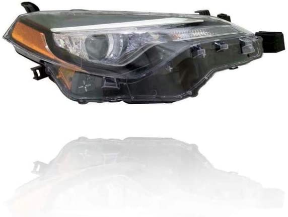 Headlight Assembly - DEPO For/Fit 17-19 Toyota Corolla-Ce/L/LE/LE-ECO - Bi-LED, With LED Daytime Running Light - Left Hand/Driver - CAPA - 8115002M70