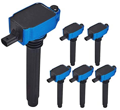 ENA High Performance Set of 6 Ignition Coil Compatible with 2011-2017 Chrysler Dodge Jeep Ram Promaster C/V Volkswagen Routan V6 3.6L 3.0L