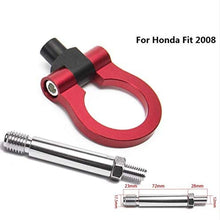 EPMAN Japan Model Car Auto Trailer Tow Hook Ring Eye Towing Front Rear Aluminum for Honda FIT 08 TK-RTHLPH004 (Red1)