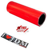 iJDMTOY 12 by 48 inches Self Adhesive Hot Red Taillights Tail Lamps, Fog Lights, Sidemarkers Vinyl Wrap Overlay Film