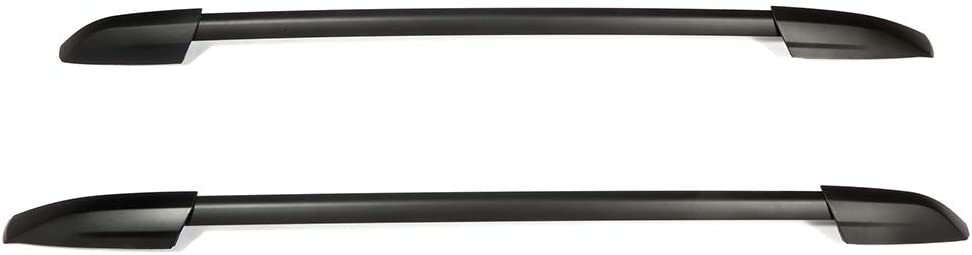 WHEELTECH Roof Rack Cross Bar Rail fit For Toyota Highlander 2008-2013 Cargo Racks Rooftop Cargo Luggage Baggage Black Side Rails