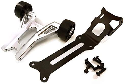 Integy RC Model Hop-ups C27985SILVER Billet Machined Wheelie Bar Kit for Traxxas X-Maxx 4X4