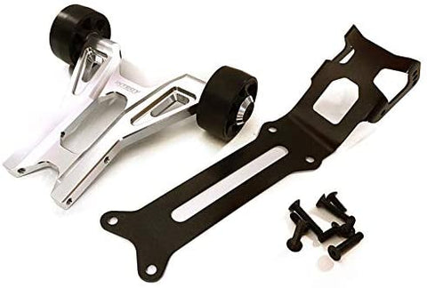 Integy RC Model Hop-ups C27985SILVER Billet Machined Wheelie Bar Kit for Traxxas X-Maxx 4X4