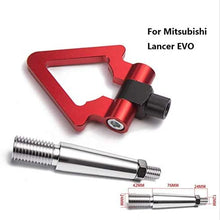EPMAN Car Sport JDM Aluminum Forge Front Tow Hook Bar Front Rear for Mitsubishi Lancer EVO TK-RTHLPH006 (Sliver)
