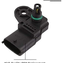 MAP Sensor Manifold Pressure Sensor fit 46553045 0261230030 for Fiat 500 Brava Bravo Doblo Idea Linea Palio Panda Punto Qubo Stilo Alfa Romeo Mito 2008-2014 Lancia Musa Ypsilon 2003-2014 Doicoo