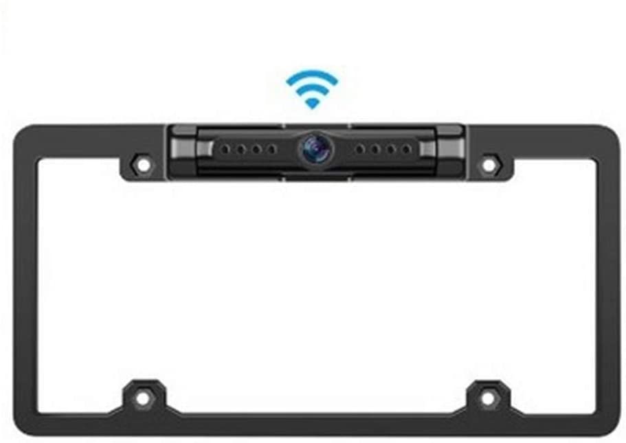 JCOLI License Plate Wireless WiFi Digital Car Backup Reverse Rear View Camera Waterproof 170 Degree Wide Angle for Cars,Trucks,SUVs,Pickups,Vans LK8 for iOS and Android Night Vision