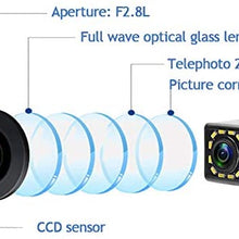 aSATAH Fisheye Lens Car Rear View Camera for Audi A3 A4 S4 RS4 A6 C6 S6 RS6 A8 S8 Q7/Q7 DTI & Vehicle Camera Waterproof and Shockproof Reversing Backup Camera (Fisheye Lens)