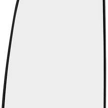 Driver Side Tow Mirror Glass with Base Outer Replacement for 09-18 Ram Pickup