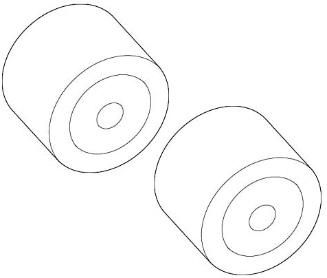 Pair Set 2 Rear Trailing Suspension Control Arm Bushings Genuine For BMW E89 Z4