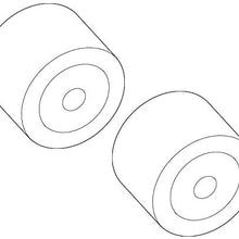 Pair Set 2 Rear Trailing Suspension Control Arm Bushings Genuine For BMW E89 Z4