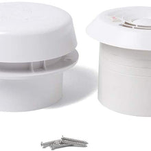 CALIDAKA Exhaust Fan 60CFM ABS Effective sy Install RV Motorhome Ceiling Mount Mute Cooling Caravan 12V Trailer Ventilation of