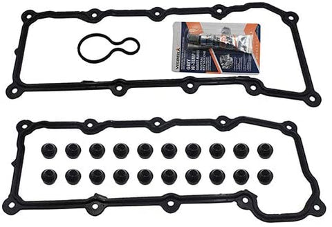 YYW Engine Valve Cover Gasket Set Compatible with 02-05 Dodge Dakota Durango Jeep Liberty 3.7L VIN K VC50594R