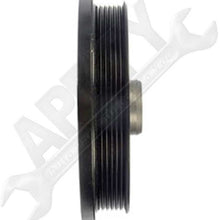 APDTY 605129 Harmonic Balancer Crank Pulley Dampener Fits 87-06 Jeep 4.0L Engine (Replaces 33002920, 83501488)